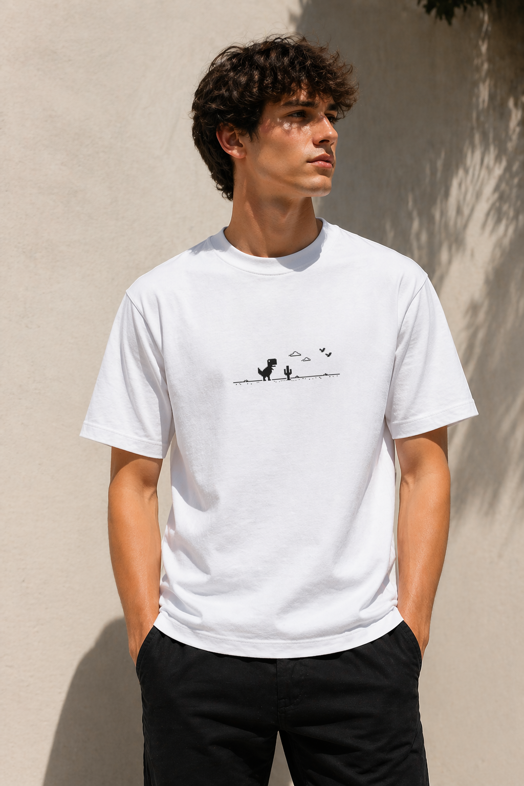 Chrome Dino – Unisex 100% cotton 180GSM T-Shirt