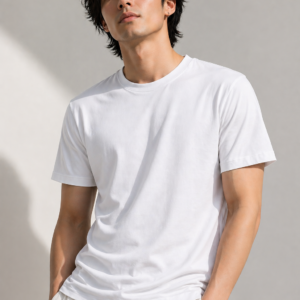 Minimal White Tee – 180 GSM Premium Cotton