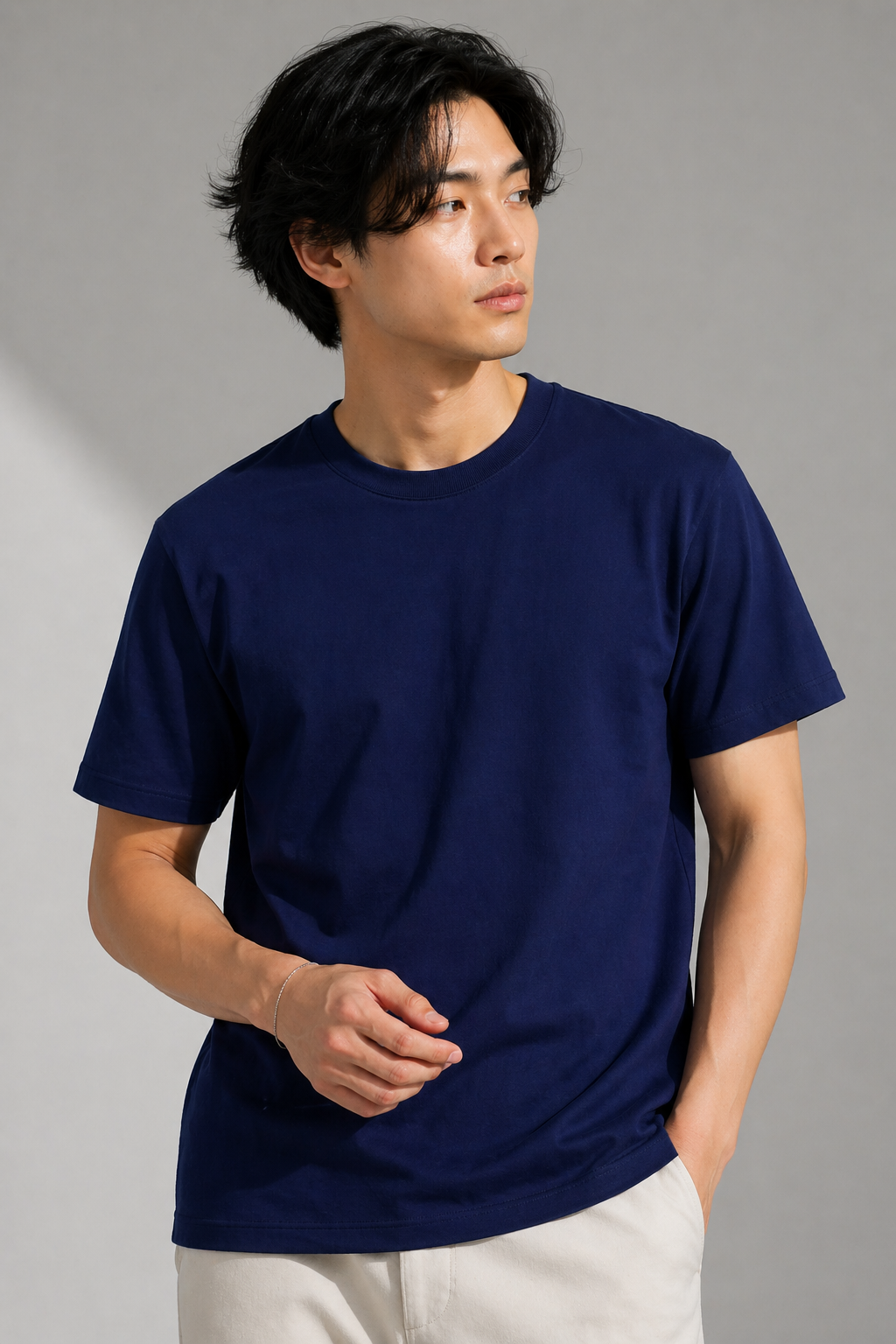 Minimal Royal Blue Tee – 180 GSM Premium Cotton